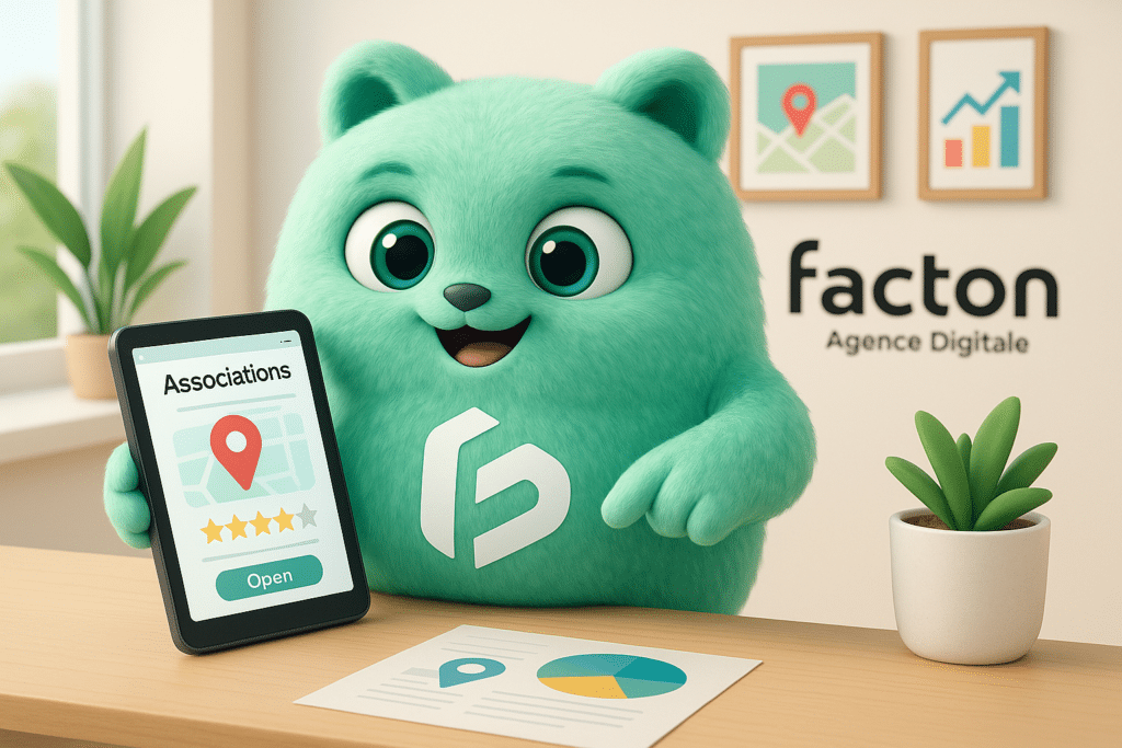 FACTY analysant une fiche Google Business Profile pour une association