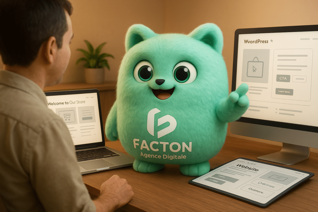 FACTY accompagne un commerçant dans la création de son site WordPress pour optimiser la conversion