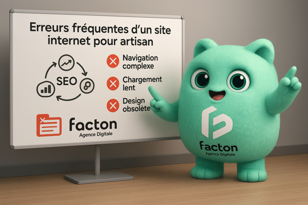 FACTY expliquant les erreurs fréquentes lors du diagnostic d’un site internet pour artisan
