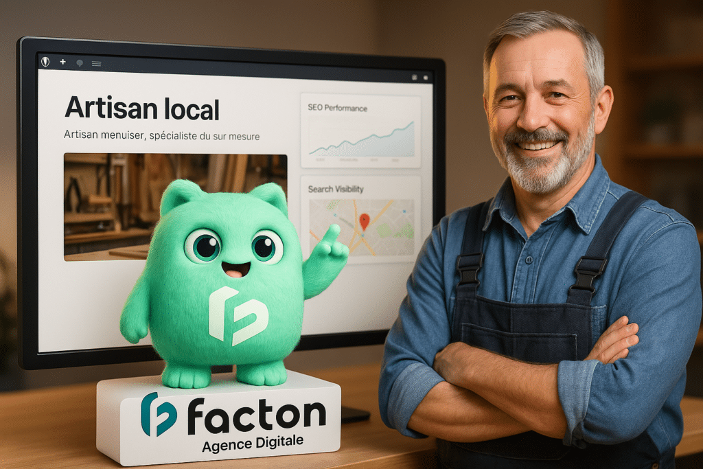 FACTY assistant un artisan dans le diagnostic de son site internet pour optimiser visibilité locale