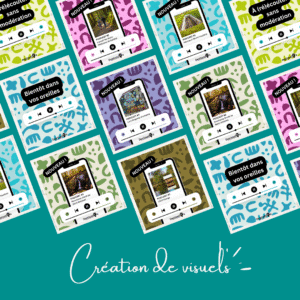 Creation de visuels pour lAgence de Developpement Touristique Valorisation graphique des podcasts en Haute Saone