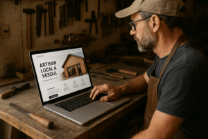 Artisan à Vesoul utilisant un site internet professionnel pour développer son activité