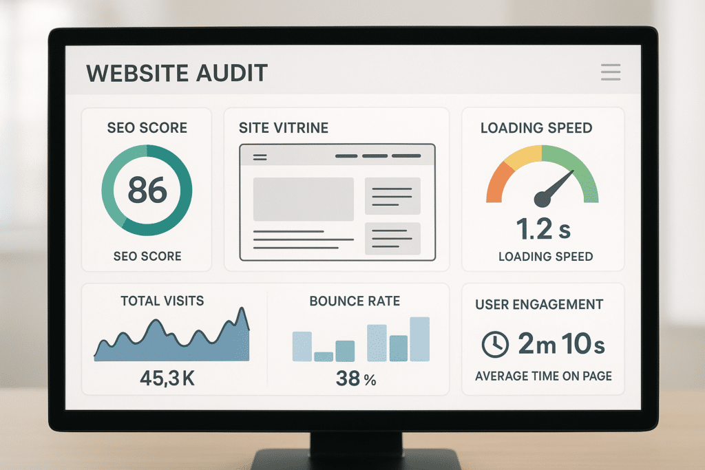 Audit de site vitrine pour identification des problèmes techniques et SEO