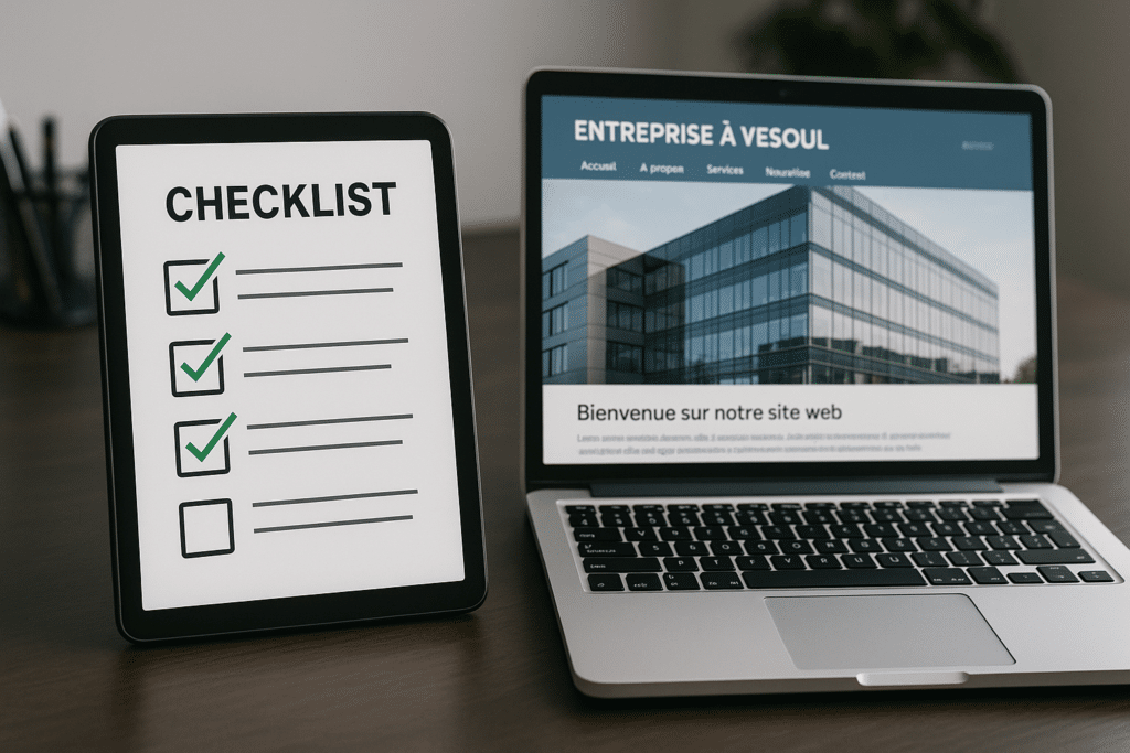 Checklist diagnostic site internet entreprise à Vesoul