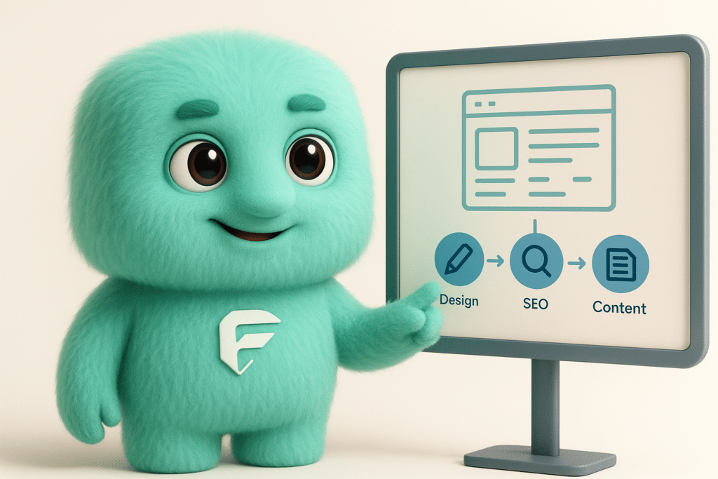 FACTY expliquant un plan de création site internet à Gray
