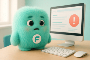 Mascotte FACTY analyse les erreurs lors de la création d’un site internet dans un cadre professionnel