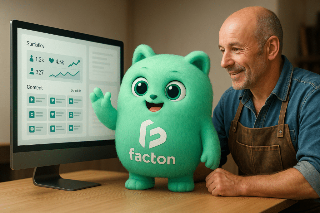 FACTY accompagnant un artisan local à Vesoul pour gérer ses réseaux sociaux et améliorer sa communication digitale
