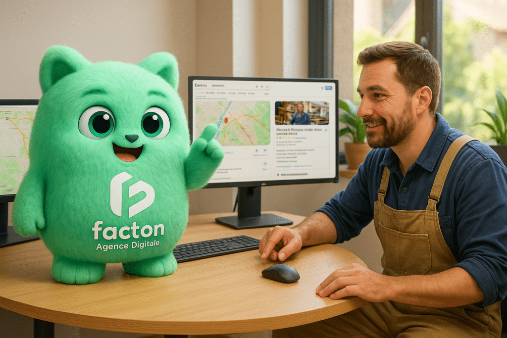 FACTY en diagnostic SEO local auprès d'un artisan, avec analyse Google Maps