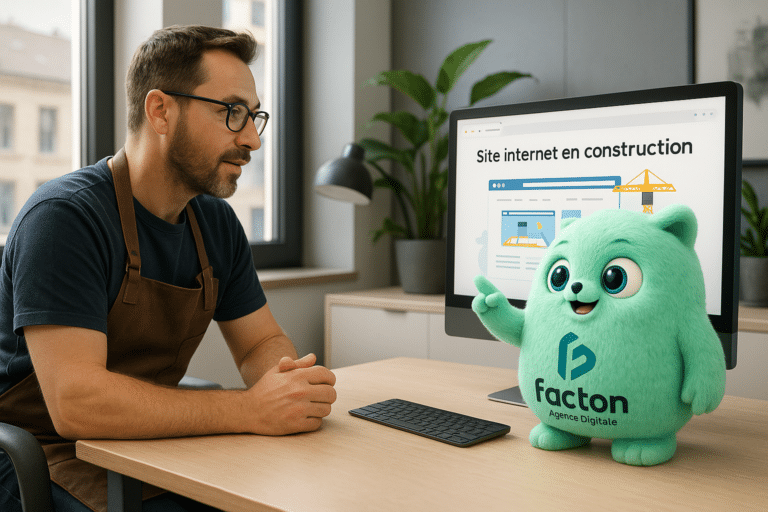 FACTY accompagnant un artisan à Morteau lors de la création d’un site internet professionnel