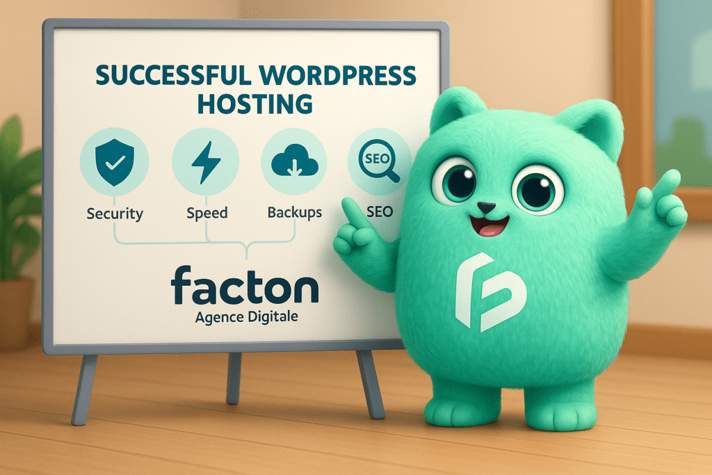 FACTY présentant les critères essentiels d'un hébergement WordPress performant