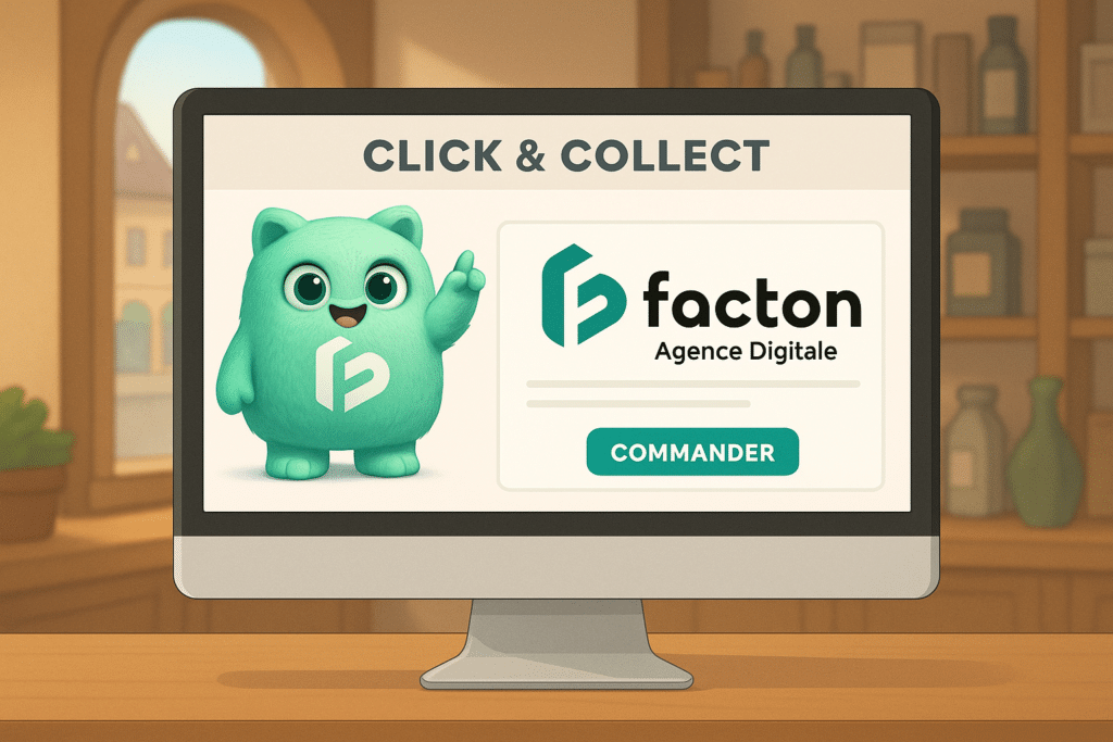 Interface click and collect boutique Maîche avec FACTY