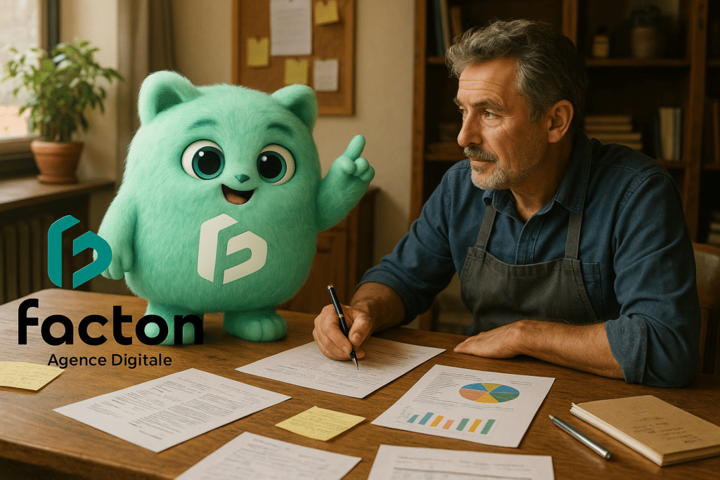 Audit SEO terrain avec Facty 3D FACTON et artisan à Besançon
