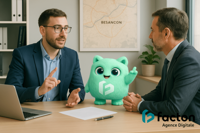 Expert FACTON conseillant un dirigeant à Besançon sur le référencement de son site internet