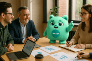 Réunion professionnelle entre dirigeant local et agence de communication digitale à Vesoul avec FACTY FACTON