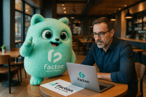 FACTY et un restaurateur de Dole discutant de la création d’un site internet restaurant dans un cadre professionnel convivial