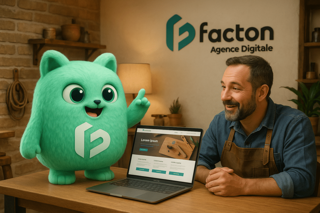 FACTY accompagnant un artisan dans la création de site WordPress à Champagnole