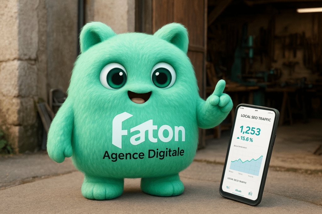 FACTY analyse la visibilité SEO d'un site internet artisan à Champagnole depuis un smartphone