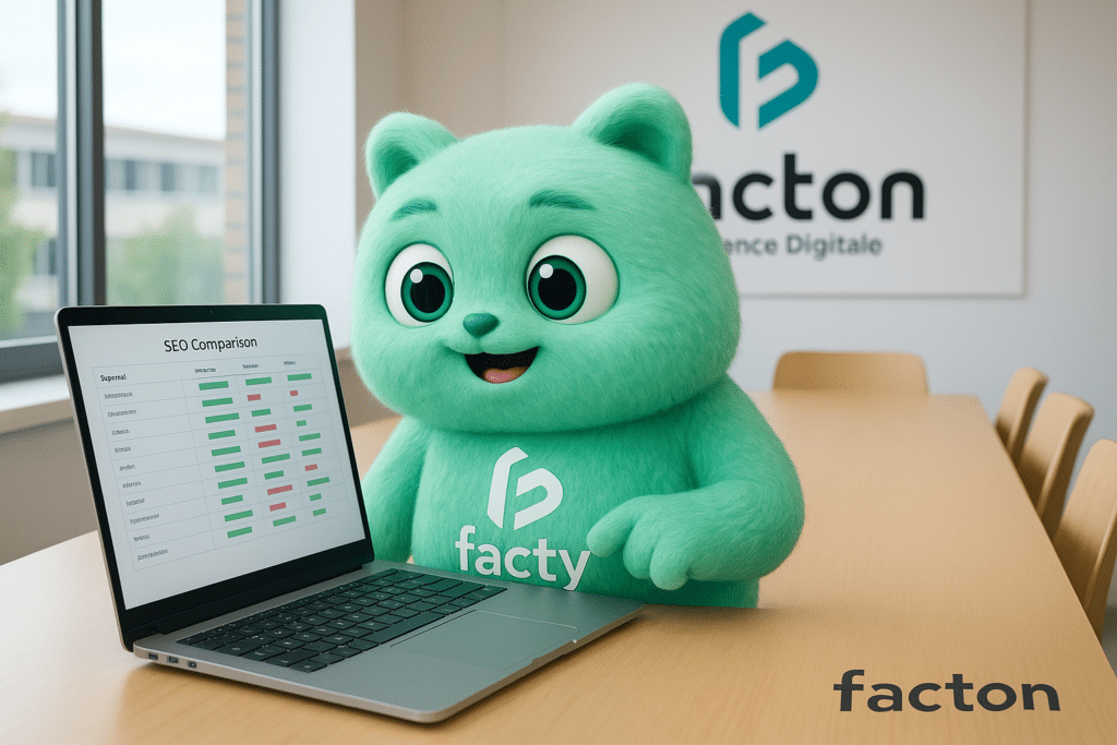 FACTY en pleine analyse comparative d'audit SEO à Lure