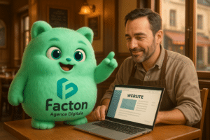 FACTY aidant un restaurateur à Pontarlier pour la création de son site internet restaurant